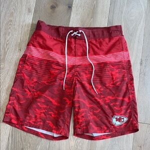 NFL Red Team Apparel Shorts chiefs swimming trunks board shorts size xl